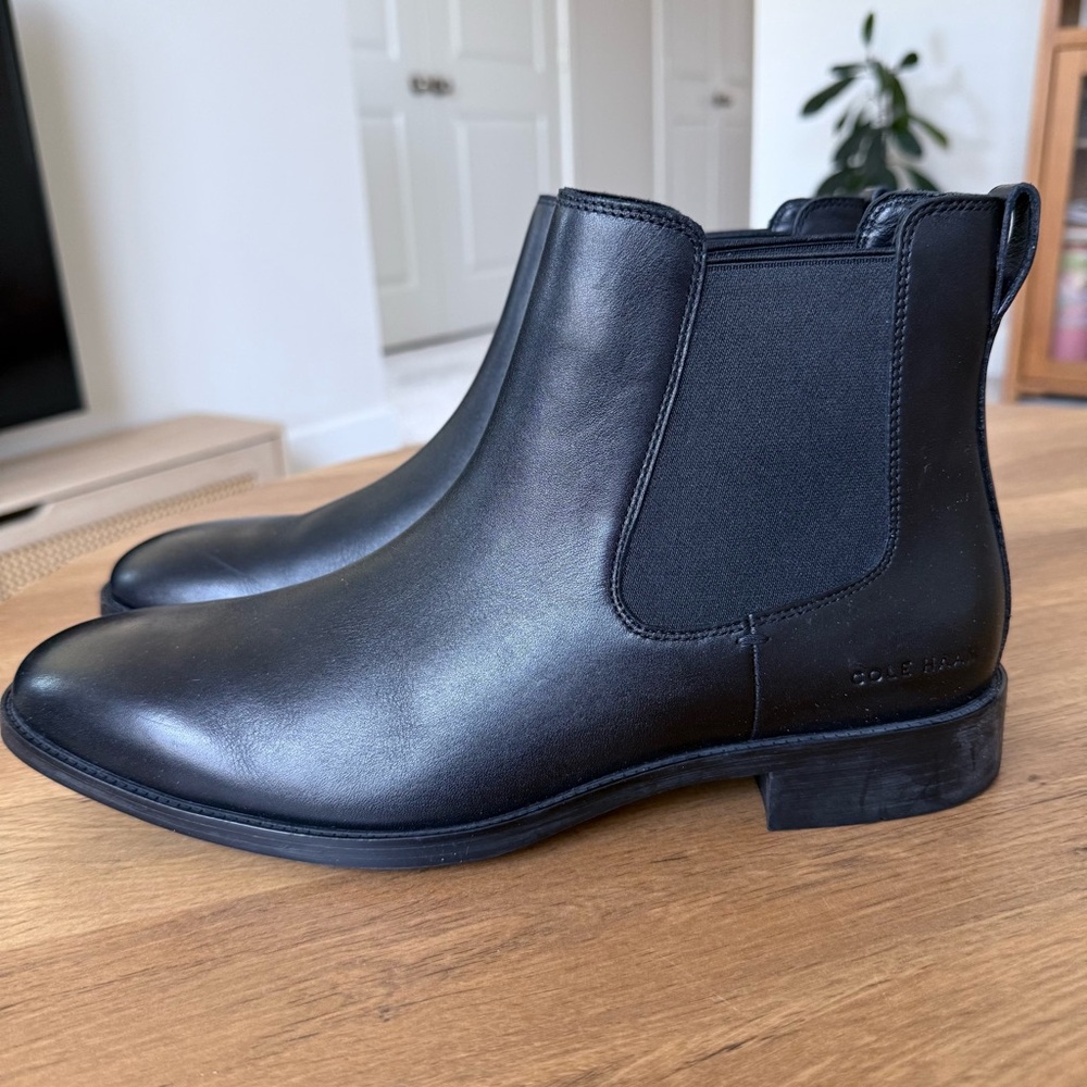 Cole Haan Men’s Hawthorne Chelsea Boot Black Size 10.5